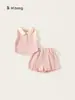 Ropa Youbao para Niños, Traje para Niños, Top sin Mangas Estilo Preppy, Pantalones de Falda Plisada, Conjunto de Dos Piezas para Niñas, Ropa Casual para Niños