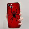 Capa de celular para iPhone 16promax15, caveira de aranha assustadora, 12 e 13mini
