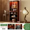 Nicho Budista Integrado com Altar e Santuário, Armário de Chão Estilo Chinês Novo, Mesa de Incenso Bodhisattva Guanyin, Armário de Altar para Salão Principal da Casa, Armário de Armazenamento