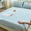 Sábanas Bajeras de Algodón Puro de Dibujos Animados Pieza Única Protector de Colchón Engrosado Cubrecama para Niños Juego de Sábanas Juego de Tres Piezas Nuevo Estilo 2025