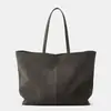 2026 Nova Bolsa Tote de Ombro Casual para Trabalho de Couro de Fibra de Vaca Retro de Grande Capacidade Outono e Inverno para Mulheres