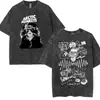 Lista de Álbuns Transfronteiriços do Aliexpress Camiseta de Algodão Lavada com Estampa Graffiti Camiseta Inspirada nos Arctic Monkeys para Homens e Mulheres