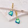 Moda verão colorido vidro borboleta estrela do mar amor clavícula pingente delicado colar fino de aço inoxidável cor de retenção de jóias