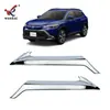 Adequado para Versão Japonesa 22 Corolla Cross da Toyota Grelha Frontal Modificada Tiras Decorativas Brilhantes Galvanizadas