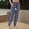 Bai Fen Zhi YiAmazon Comercio Exterior Transfronterizo Verano Moda Europea y Americana Vacaciones Pantalones Estampados Estilo Étnico para Mujer