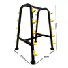 Suporte para Halteres Doméstico de Três Camadas com Múltiplas Especificações Placa de Aço Espessada Suporte para Halteres Hexagonal Galvanizado Rack de Armazenamento para Suporte Externo