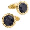 Cufflinks de luxo de alta qualidade Tianhe Stone Franceses para homens, camisa francesa, cufflinks avançados, terno transfronteiriço, cufflinks de gema