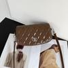 Bolso de piel de vaca de capa superior bandolera romboidal cuero genuino compras concha popular moda belleza para mujer fresco bolso de hombro de mano