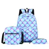 2026 Nueva Mochila Impresa de Tres Piezas de Gran Capacidad Mochila para Exteriores Bolso Escolar Casual de Gran Capacidad para Estudiantes de Secundaria