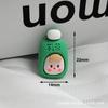 Serie de dibujos animados de niña de cara roja, linda muñeca, accesorios de bricolaje, juguete para niños, accesorios de decoración de taza de agua, accesorios para fundas de teléfono móvil