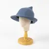 Estilo Europeo y Americano Otoño e Invierno Casual Unisex Exterior Cálido Lana Sombrero Mágico de Ala Enrollada, Elegante y Resistente al Frío