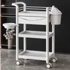 Carrito de cocina personalizado de pie, estante de almacenamiento, venta al por mayor, carrito móvil para herramientas de salón de peluquería con ruedas universales, carrito silencioso