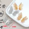 Acessórios Decorativos Borboleta Vazada Estilo Chinês Textura Elegante Dourado Prateado Adorno de Cabeça de Noiva Grampo de Cabelo Material Atacado