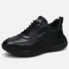 Zapatos para Hombre, Zapatos Deportivos Nuevos, Superficie de Cuero, Cómodos Zapatos para Senderismo y Correr al Aire Libre, Modernos, Simples y Versátiles Zapatos Tipo Papá para Hombre, Transfronterizos