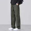 Ropa de Hombre Shanggu 2026 Primavera Nuevo Pantalones de Hombre de Algodón Puro Estilo Retro Hong Kong Casual Simple Cordón Pantalones Casuales de Hombre