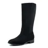 Botas 2027 Moda Primavera Salto Baixo Salto Bloco Botas de Cano Médio Comércio Exterior Tamanho Grande 43 AliExpress TEMU Botas Femininas