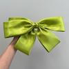 Diseñador ~ Pinza para el cabello de lazo grande de color sólido para mujer, satén, sentido de alta gama, parte trasera de la cabeza, coleta baja, clip de resorte, accesorios para el cabello