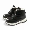 Botas de Nieve para Niños Niños, Cierre de Velcro de Invierno, Forro de Felpa de Algodón, Parte Superior Impermeable, Suela Gruesa, Zapatos de Algodón para Exteriores para Niños Mayores