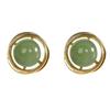 Producto Humano Plata Plata S925 Chapado en Oro Zafiro Hotan Aretes Moda Simple Pequeños Frescos Aretes para Mujer