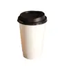 Spot taza de café desechable comercial con tapa doble cuero hueco exterior empaque de té de leche bebida caliente Taza de Papel logo