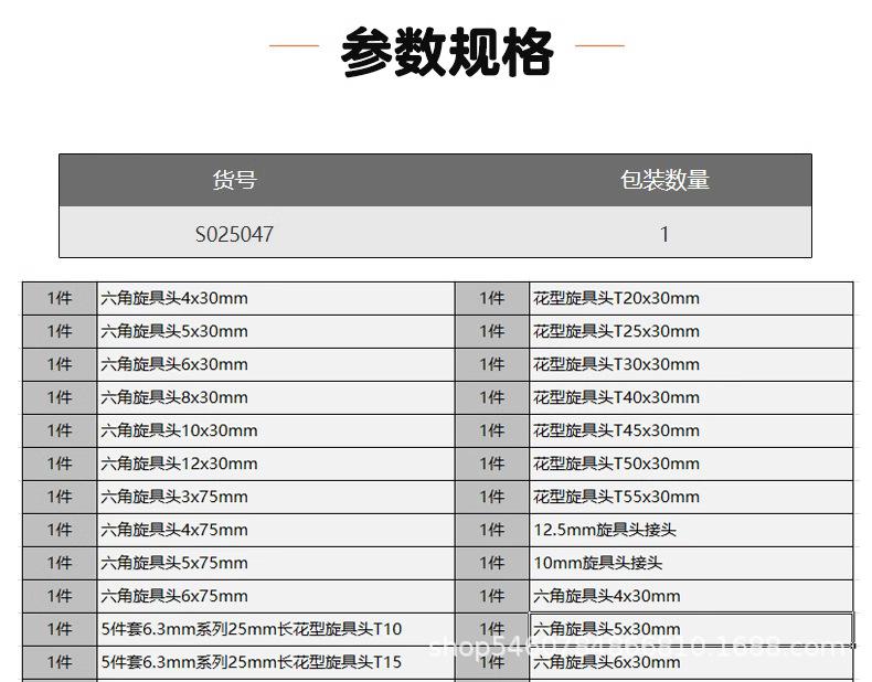 钢盾133件套S025047
