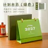 Calendário de Mesa Simples 2027, Ornamento de Calendário de Mesa para Escritório Comercial, Brinde Corporativo, Conjunto Criativo em Caixa de Presente, Calendário de Mesa Personalizável