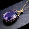 Cao Shi Europeo y Americano Comercio Exterior Elegante Collar Oval Huevo de Ganso de Alta Gama Exquisitos Accesorios Atmosférico Alto Grado Collar para Mujer