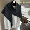 Chal de Color Sólido Cálido Versátil Moda Otoño e Invierno Accesorio de Protección para el Cuello Bufanda de Punto Conjunto Personalizado Bufanda Triangular