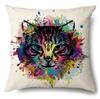 Amazon Transfronterizo Más Vendido Artículos para el Hogar Funda de Almohada de Gato de Dibujos Animados Cojín Lumbar para Coche Funda de Cojín para Dormitorio Venta al por Mayor de Fábrica