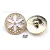 Botones de Plástico con Electrochapado Recubierto de Aceite, Diseño de Flor de Camelia, Estilo Vintage, Inspirados en Chanel, para Chaquetas, Camisas, Abrigos, Accesorios de Ropa, Botones