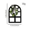 Decoración creativa de Navidad colgante para ventana estilo ins para el hogar decoración europea y americana estación independiente transfronteriza corona de puerta de país valla