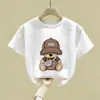 Camiseta Casual de Manga Curta Estilo Coreano Novo Verão Hip-Hop para Meninos 2026 Top de Algodão Puro Infantil Camiseta Tendência Estilo de Rua