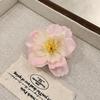 Grampo de Cabelo Flor Rosa Gradiente de Primavera Atmosfera Doce Flor Lateral Flor Mori Flor Artificial Grampo de Cabelo Acessórios de Cabelo Adorno de Cabeça
