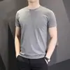 Camiseta Masculina de Manga Curta 2026 Nova Verão Masculino Tops Finos Camisa de Manga Meia Slim Fit Camiseta de Secagem Rápida para Homens