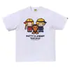 Camiseta de manga corta Bape estilo coreano transfronteriza, nueva co-marca Sanrio, caricatura linda, corte holgado, al por mayor