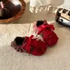 Tênis de treino infantil alemão 2026 primavera e outono novo versão coreana laço para meninas sapatos Forrest Gump sola grossa tênis de corrida moderno