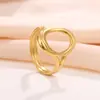 Nuevo Anillo Versátil de Flor Ins Anillo de Forma Especial para Mujer Simple Elegante Diseño Personalizado Anillo de Acero Inoxidable