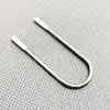 Fivela em forma de V de aço inoxidável Anel de aço em forma de V Suporte de aço em forma de U Acessórios para vestuário O anel de aço em forma de V pode ser feito em vários tamanhos