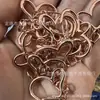 Llavero Irregular en Forma de Corazón de Anime con Clip de Perro Pequeño Anillo D Accesorio Figura Irregular de Corazón de Durazno Llavero de Figura de Ocho