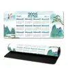Calendário Ano do Coelho 2025 Mouse Pad Overlock Grande Pad de Mesa Extra Grande Pad de Presente com Calendário