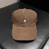 Gorra de Béisbol Bordada con Letras Sencillas Estilo Coreano para Mujer, Versátil, Adelgazante del Rostro, Parte Superior Suave, Sombrero de Protección Solar para Salidas de Primavera