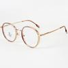 Montura de gafas redonda transparente TR90, versátil, se puede equipar con lentes para miopía, estilo fresco y natural, anti luz azul, gafas lisas