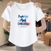 Camiseta de Algodón Puro con Hilo de Manga Corta para Mujer Deseo Puro Chicas Calientes Verano Corto Ajustado Versátil Bajo Arco Top de Moda para Mujer