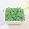Contas Redondas de Cristal de Vidro Imitando Jade Feitas à Mão para Pulseira DIY Colar Grampo de Cabelo Material de Jade Contas Soltas Acessórios para Miçangas Atacado
