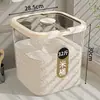 Recipiente de arroz com tampa flip-top e caixa à prova de insetos, recipiente de arroz selado à prova de umidade e insetos, caixa de armazenamento de grãos para cozinha, caixa de armazenamento para atacado