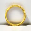 Pulsera Sha Jin Ratán Acacia Chapado en Oro Lujo Ligero Alta Gama Flor Regalo de Boda Pulsera de Apertura Push-pull Ajustable