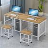 Sala de informática escolar personalizada sala de informática mesa de computador simples e dupla para treinamento de classe mesa de computador simples Jinglan e cadeira