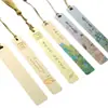 Marcadores de Livro de Metal Estilo Chinês em Estoque, Clássicos Vintage Criativos Retrô Estudante Souvenirs Culturais e Criativos com Tassel, Personalizáveis com Logo