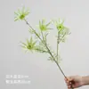 Flores artificiais em tons de verde, de haste única, para decoração de local de casamento, decoração de salão de casamento de luxo, arranjos florais de plástico