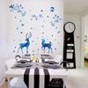 Sk9181 Ciervo Luz de Estrella Azul Estilo Escandinavo Moderno Sala de Estar Porche Dormitorio Decoración Pared Fondo TV Adhesivo de Pared
